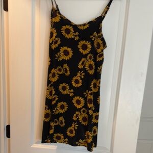 SO Blue and Black Spaghetti Strap Slip Dress